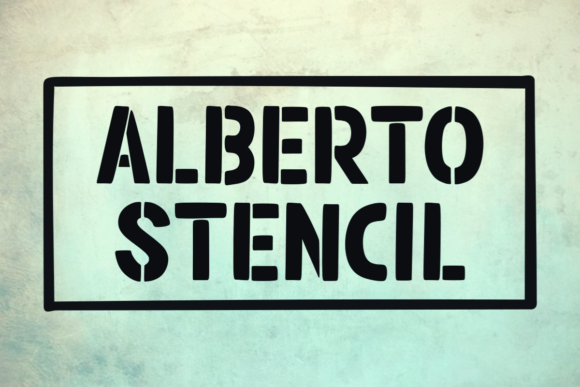 Alberto Stencil Font for Modern Brand Design