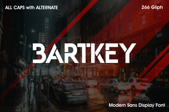 Bartkey Font: A Bold Display Typeface for Makers