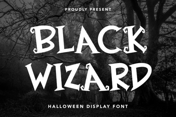Black Wizard Font for Spooky and Stylish Web Typography