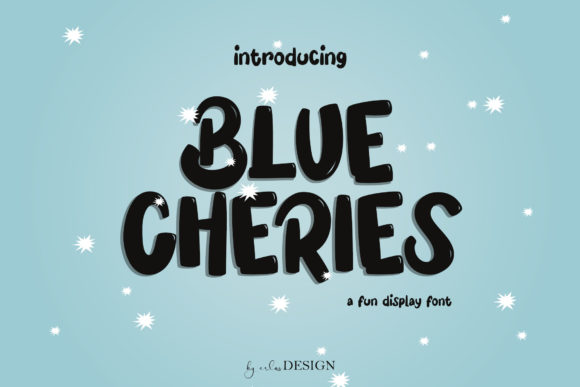 Blue Cheries Font for Eye-Catching Digital Designs