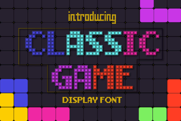 Classic Game Font for Web Design and Branding Projects