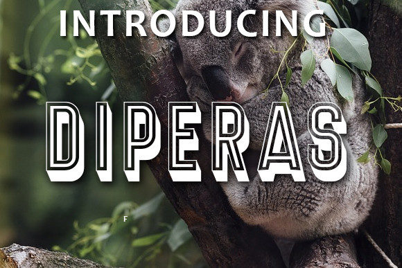 Diperas 3D Display Font for Creative Makers