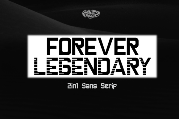 Forever Legendary: A Bold Display Font for Modern Web Design