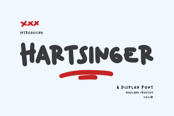 Hartsinger Font for a Warm Editorial Design