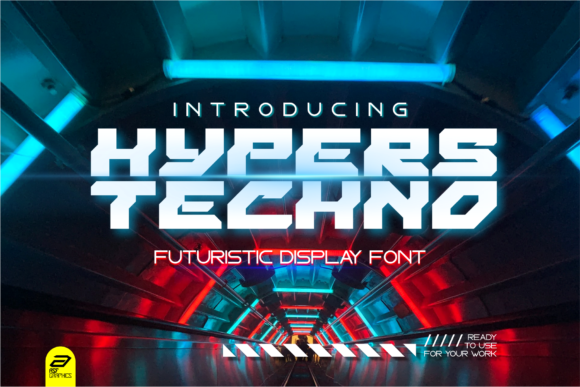 Hypers Techno Font for Bold Editorial Design