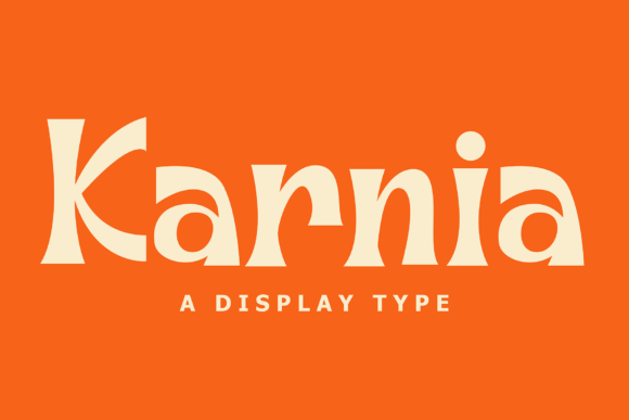 Karnia Display Font for Bold Web Design Projects