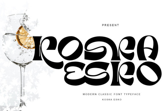Koska Esko Display Font for Web Design and Branding
