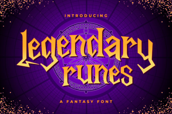 Legendary Runes Font for Creative Business Branding