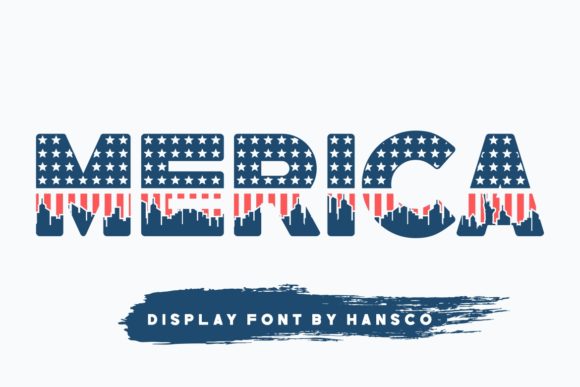 Merica Display Font for Patriotic and Memorable Branding