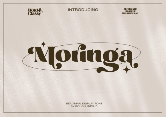 Moringa Display Font for Web Design Projects