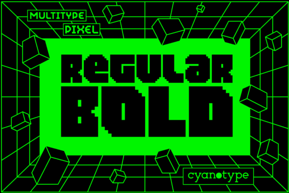 MultiType Pixel Bold: A Display Font for Trendy Web Design