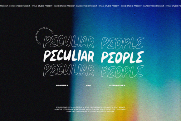 Peculiar People Font for Editorial Design Projects