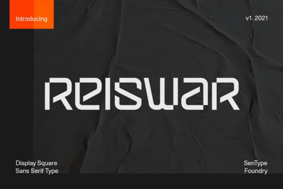 Reiswar Font: A Futuristic Display Typeface for Marketers