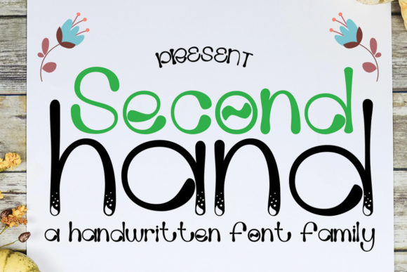 Second Hand Font for Editorial Design and Creative Projects