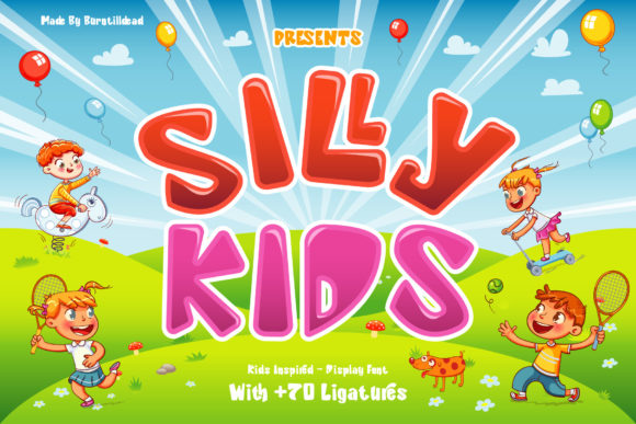 Silly Kids Font for Playful Campaigns and Creative Designs