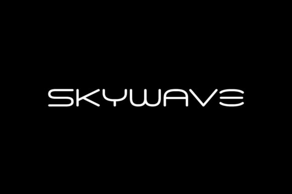 Skywave Font: A Display Typeface That Brings Techy Cool to Creative Projects