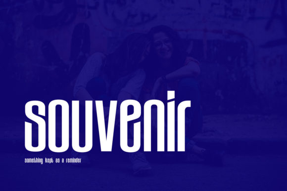 Souvenir Font for Polished Branding and Display Projects