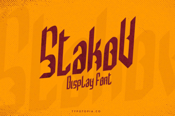 Stakov Font: A Bold Display Typeface for Creative Makers