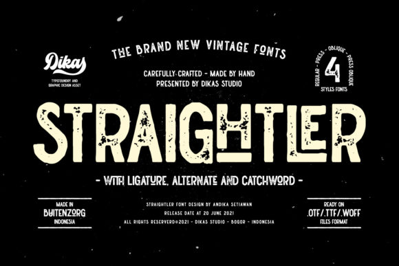 Straightler Font: A Bold Choice for Business Branding