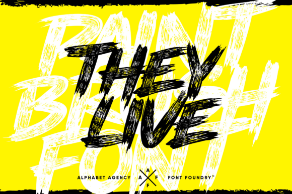 They Live: A Bold Display Font for Branding and Merchandise