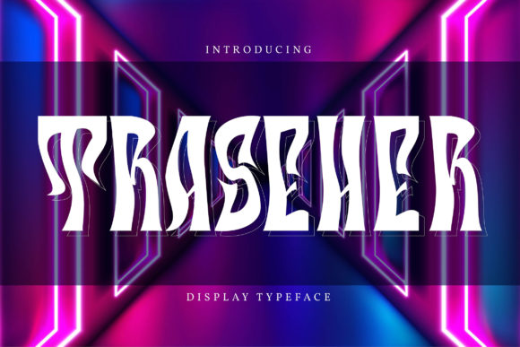 Traseher Display Font for Web Design Projects