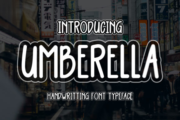 Umberella Font: A Playful Display Typeface for Creative Makers